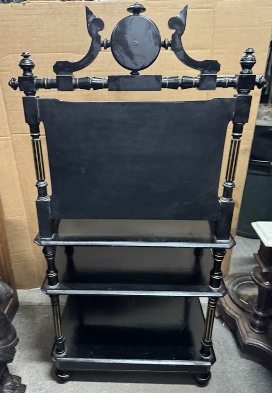 RENAISSANCE INLAID GOLD AND EBONY MUSIC STAND gallery