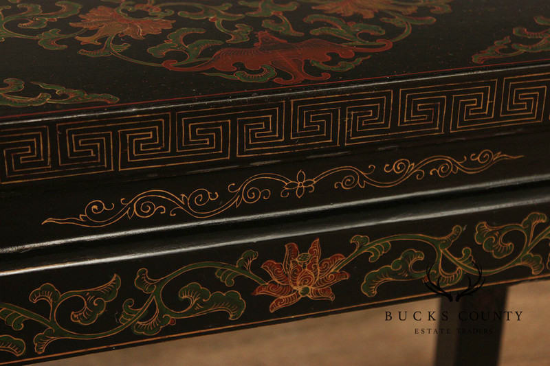 Vintage Asian Lacquered Coffee or Side Table gallery