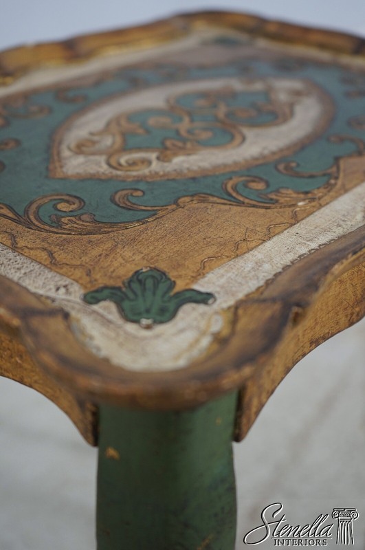 L65874EC: Italian Venetian Paint Decorated Stacking Nest Tables gallery