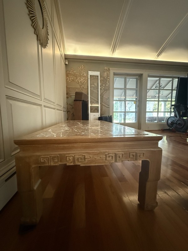 Vintage Table Wood Marble gallery