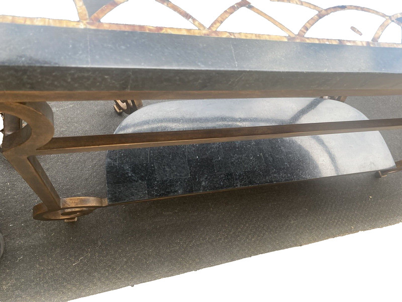 65584 Decorator Marble Top Console Table Stand Sideboard Server gallery