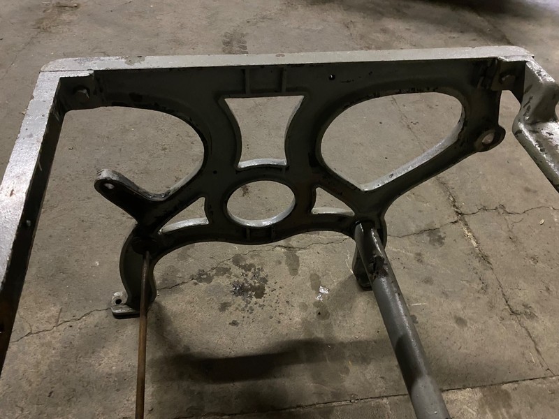 Heavy Industrial Cast Iron Machine Shop Table Legs & Base gallery