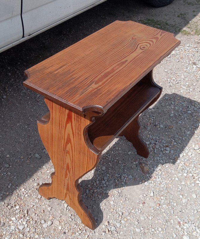 Pine Bookshelf Table / End Table (BST-3) gallery