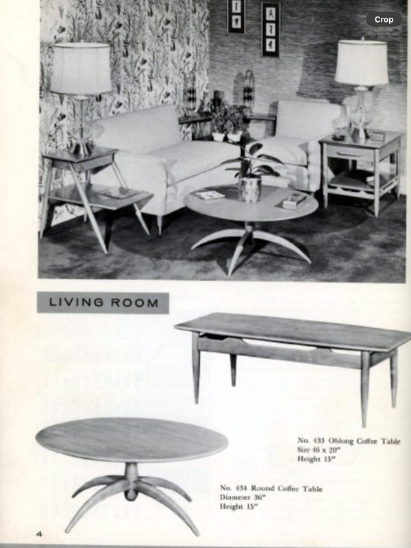 Cushman Contemporary Spider Leg Round Mid-Mod Coffee Table circa 1955 gallery