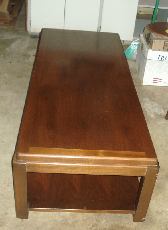 Vintage Lane Walnut 3 piece set - Coffee table & 2 end tables (1-Hexagon & 1 rec gallery