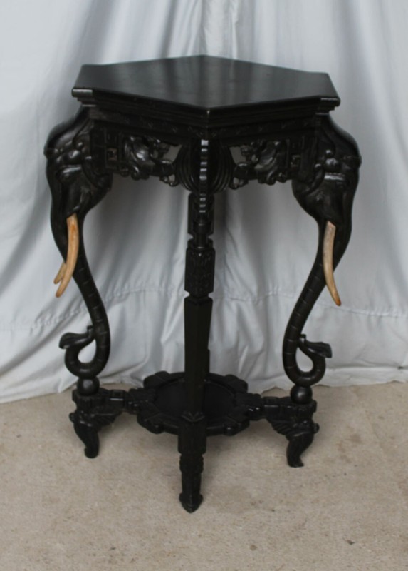 Antique Victorian Aesthetic Carved Pedestal – Elephants gallery