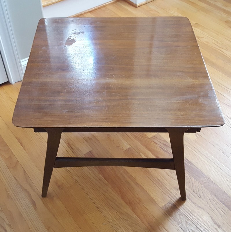 Vintage MCM Floating Design Side/End Table Unsigned Great Style & Lines! gallery