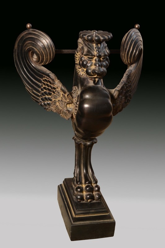 Empire style console leg. Resin. 20th century.