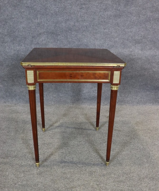 19th century Bronze Mounted Louis XVI French Napkin Table gallery