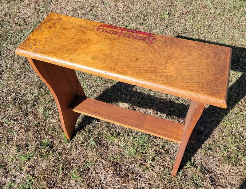 Antique Simplex Ironer Wooden Table Stand Board Farmhouse Decor gallery