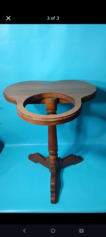 Vintage Tell City Chair Co. Cigar Smoking Stand Clover Table
