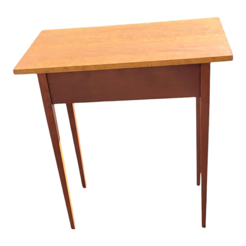 Vintage 1970s Birdseye Maple Shaker style Hall Table w/ Drawer – Solid Wood gallery