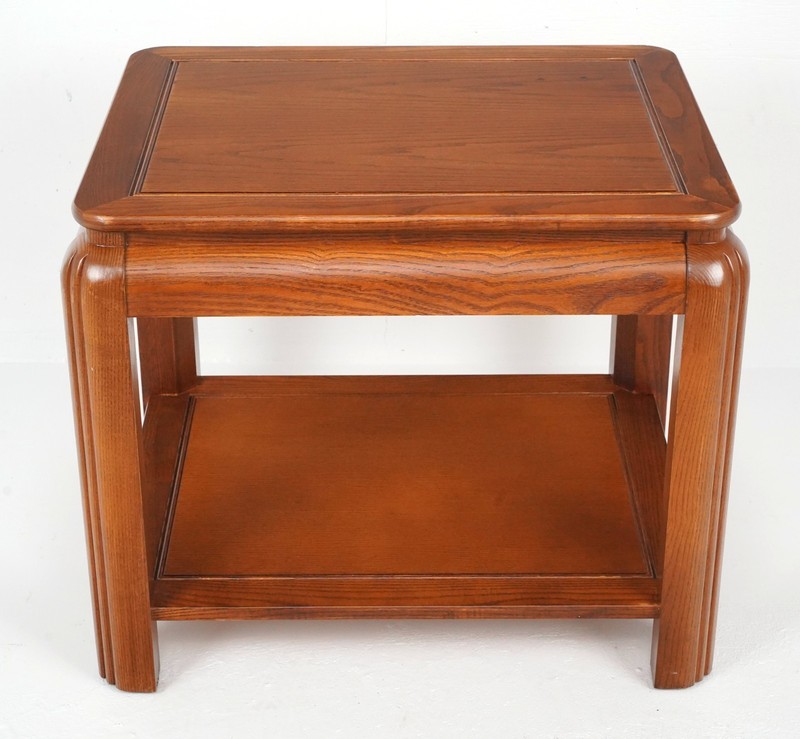 Vintage 1970s Ming Style Wood Side Table gallery