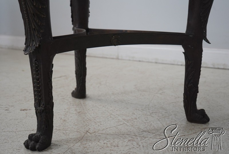 L68344: THEODORE ALEXANDER Round Bronze Base Center Table gallery