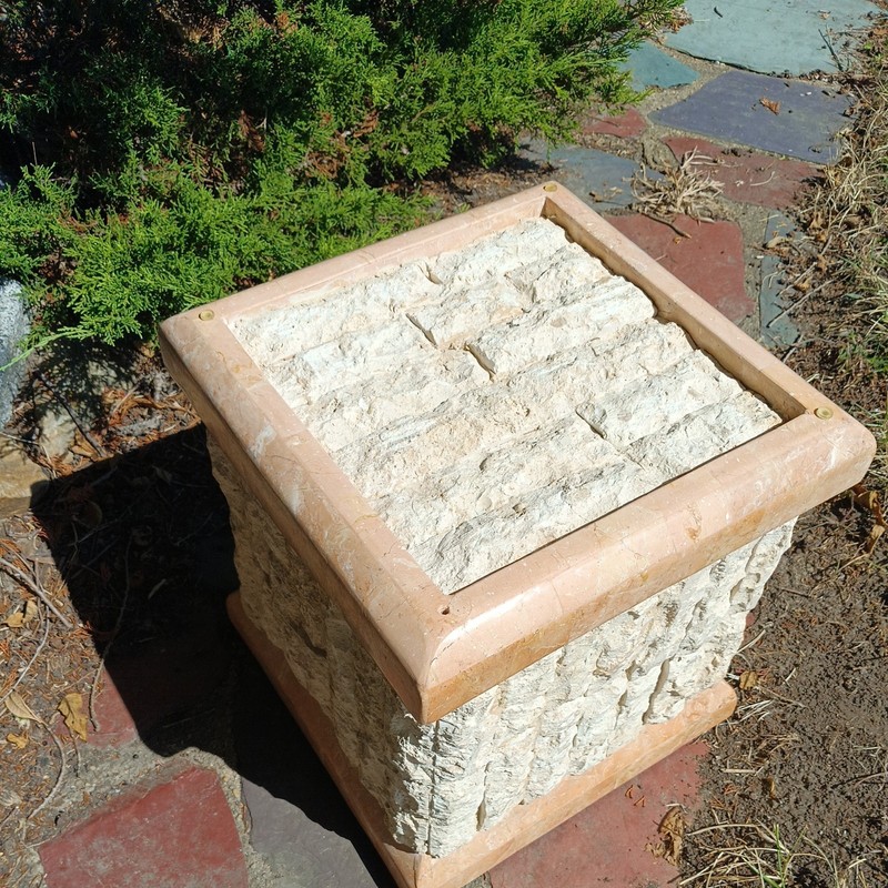 MCM MAITLAND SMITH Mactan Stone Tessellated Marble Coffee Cocktail Table RARE. f