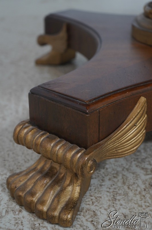 72346: DREXEL HERITAGE Round Regency Style Marble Top Table gallery
