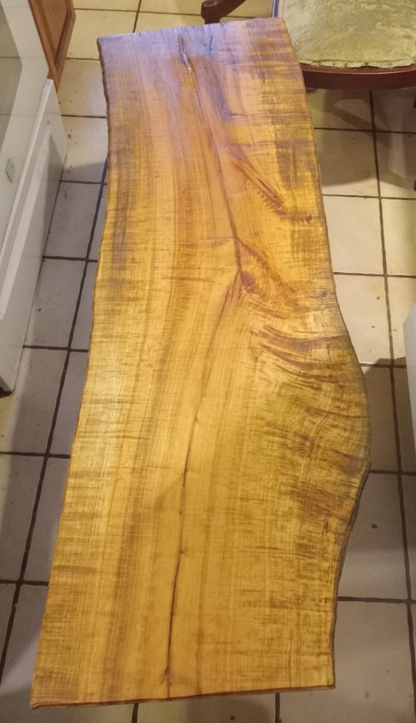 Live Edge Slab Maple Coffee Table / Bench (CT-421) gallery