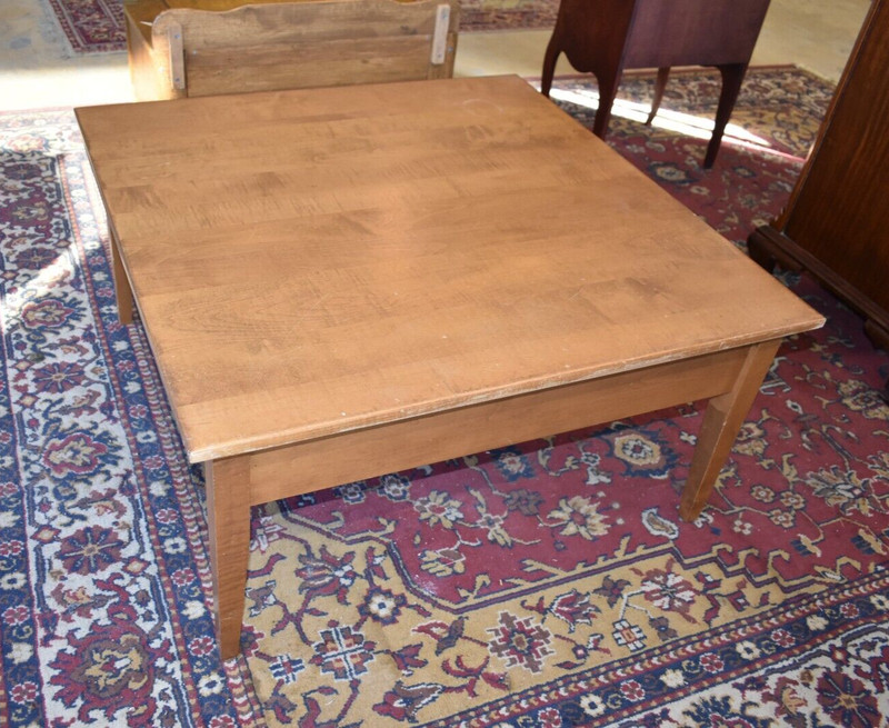 Solid Wood Maple Square Coffee Table gallery