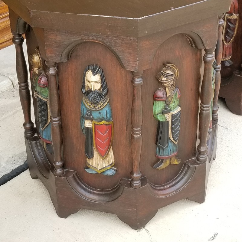 Spanish Revival MCM Artes De Mexico Octagonal Side Tables gallery