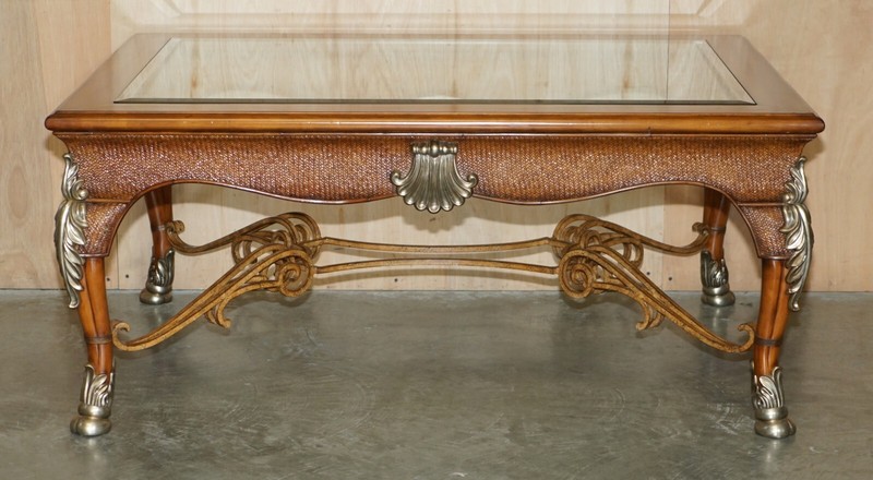 EXQUISITE EXTRA LARGE THOMASVILLE SAFARI COLLECTION OCCASIONAL COFFEE TABLE gallery