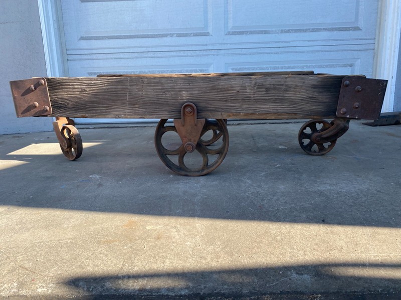 Vintage Antique Cart, original wheels and hardware, finish top of your choice 