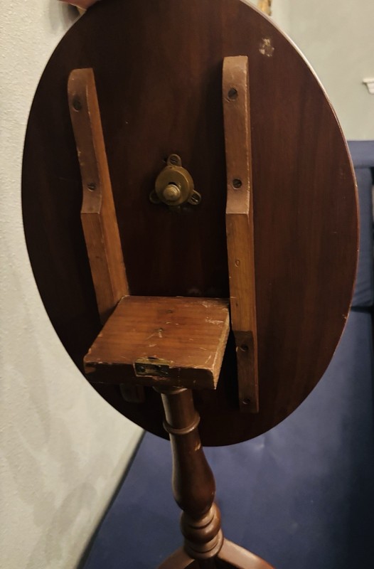 Vintage Sheridan Federal Style Mahogany Wood Tilt Top Accent Side Tea Table 23” gallery