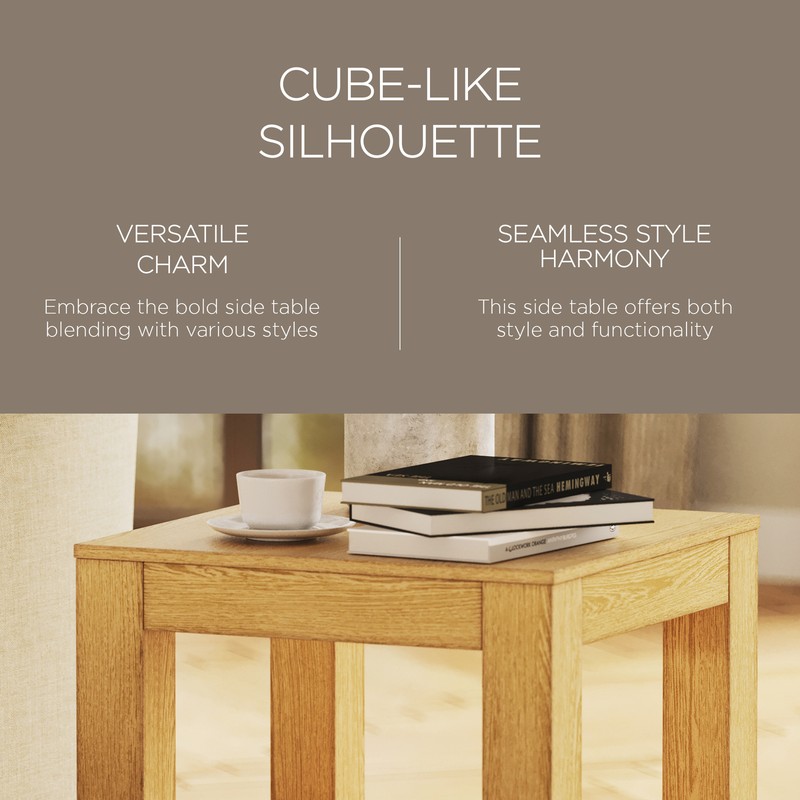 Maven Lane Paulo Wooden Side Table in Weathered Natural Finish gallery