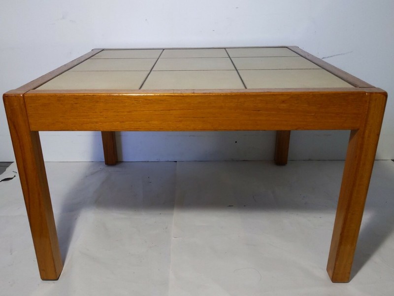 Vintage Gangso Mobler Denmark Mid Century Danish Modern Tile Top Teak Wood Table gallery