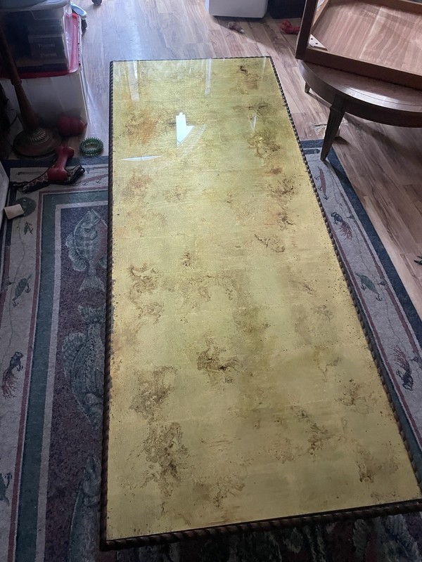 VTG 60s Eglomise Neoclassical Classic Italian Style Coffee Table Baroque Rococo gallery