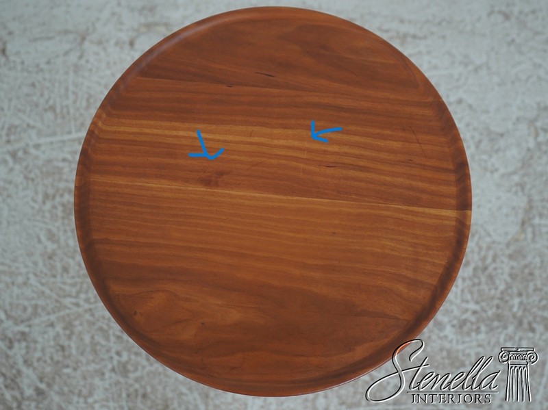 72911: Bench Made Solid Cherry Candle Stand Occasional Table gallery