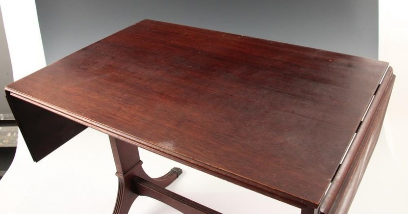Vintage Duncan Phyfe Style Drop Side Table gallery