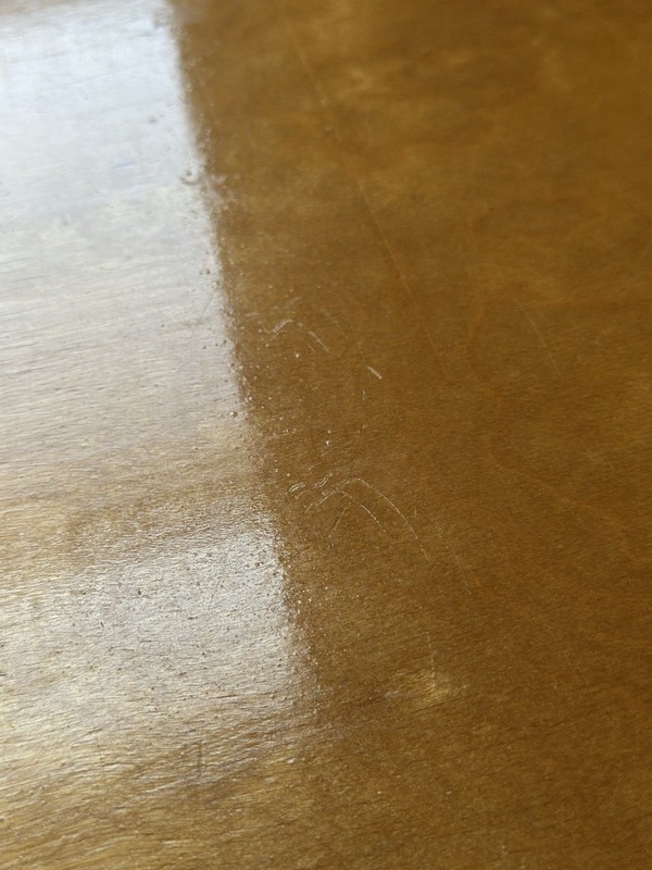 Mid-Century Modern Maple Wood Coffee Table Tapered Legs Vintage gallery