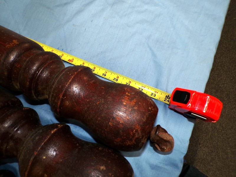Antique Oak Table Legs 4 heavy extension table legs 4" diameter used gallery