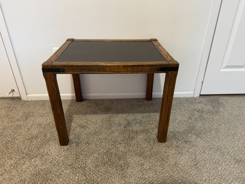 Antique A. Brandt Arts & Crafts Oak Slate Tables – Set of 3 gallery