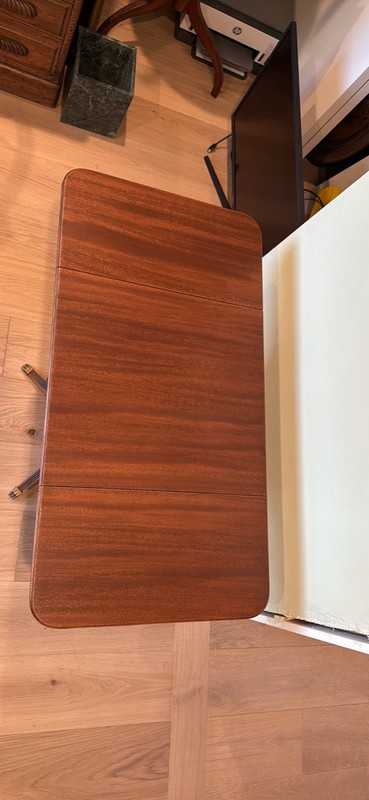 George III Duncan Phyfe Drop Leaf Table Mahogany With Drawer / Claw Feet gallery