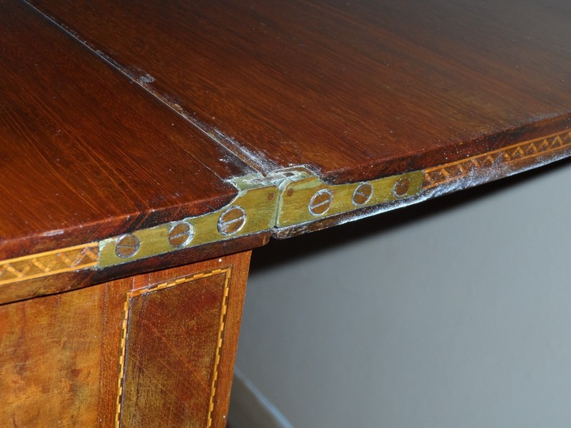 Antique mid 19th Century Serpentine Folding Card Table ~SCARCE~ gallery