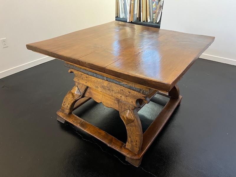 Alpine Square Top 1600’s Bavarian Table shop Studio TORNO