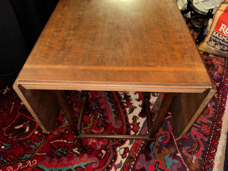 Henredon Folio Four Vintage Gate Leg Table Pembroke Drop Leaf Display Made USA gallery