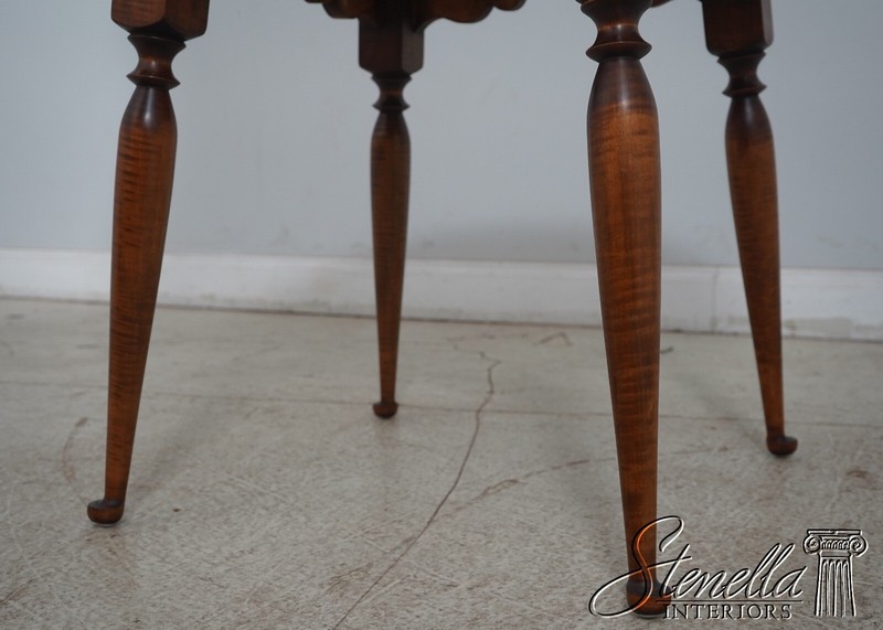 L64390EC: Primitive Country Tiger Maple Occasional Table gallery
