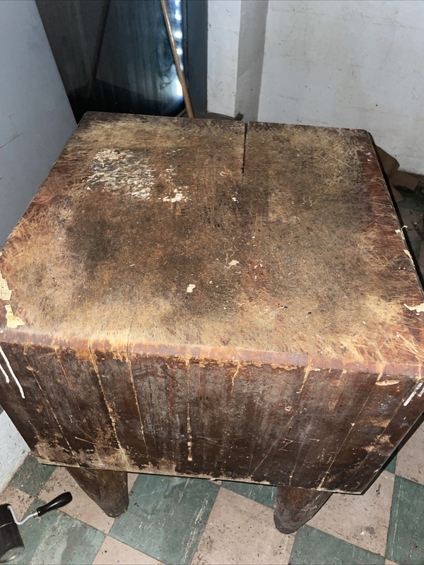 Vintage, Authentic Butcher Block Antique Butcher Block gallery