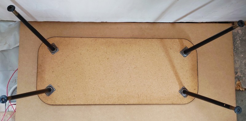 Mid Century Vintage Retro 1960s Coffee Table Side Formica Top + Dansette Legs gallery