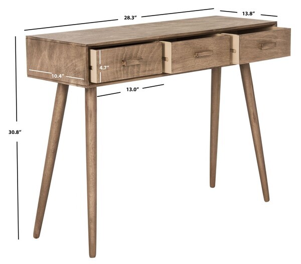 Safavieh ALBUS 3 DRAWER CONSOLE TABLE, Reduced Price 2172752686 CNS5701B