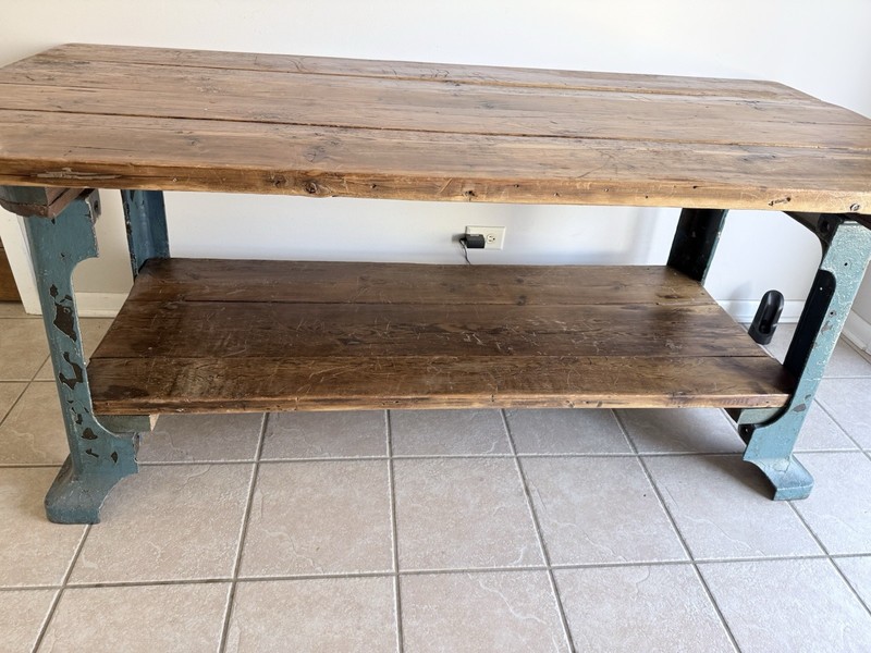 Original JD Wallace And Co. Workbench/ Table gallery