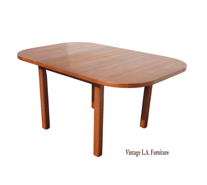 Mid Century Scandinavian Extendable Dining Table by Diethelm Scanstyle D-Scan