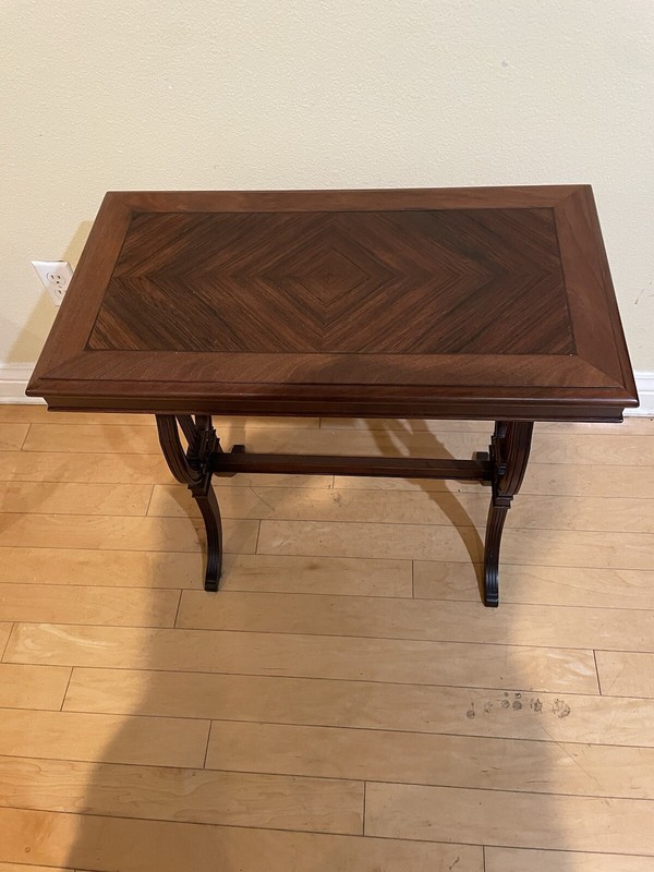 Antique Harp Style Leg Entrance Table