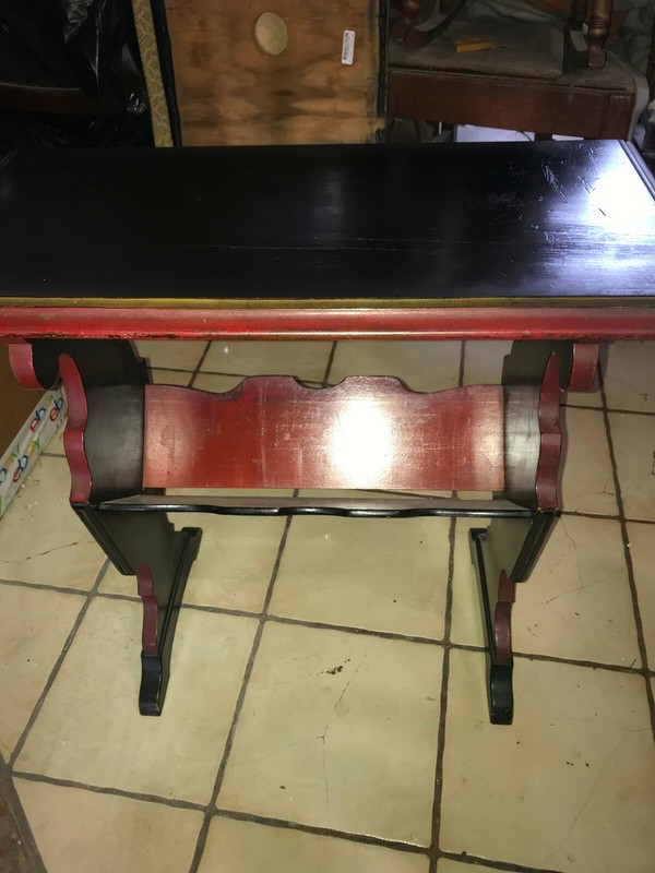 Mid Century Mahogany Bookshelf Table / End Table (BST-13)