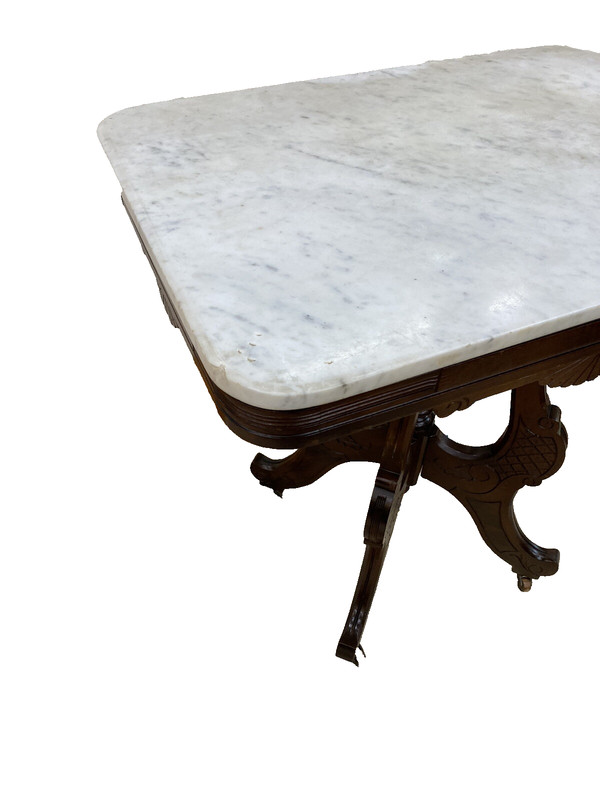 64811 Antique Victorian Walnut Lamp Table Stand gallery