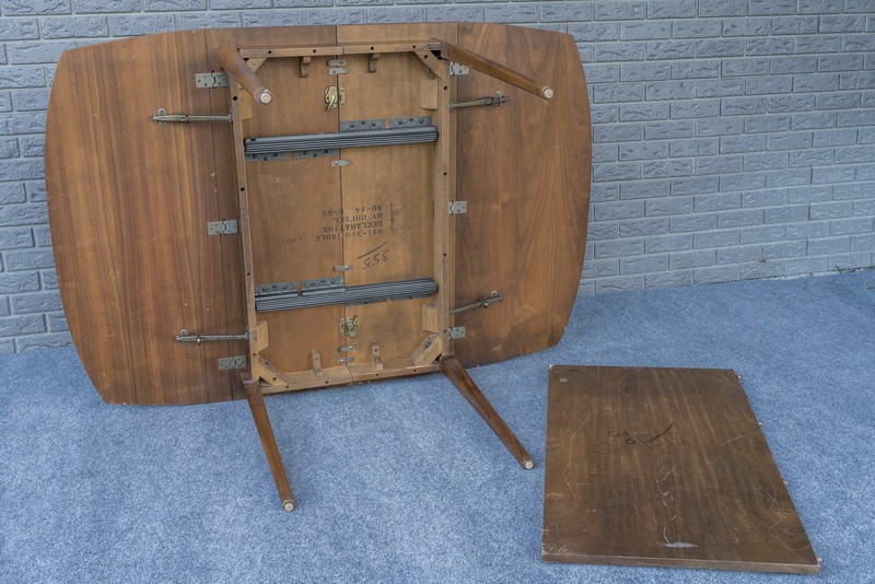Mid Century Modern Kipp Stewart Drexel Declaration Drop Leaf Dining Table gallery