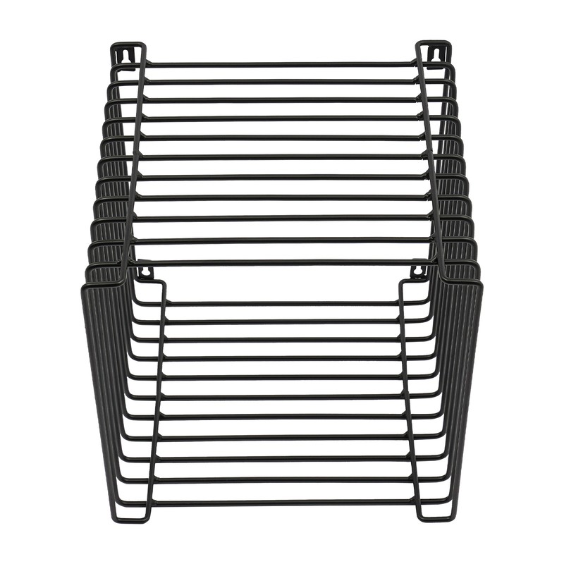 Black Iron Vintage Square Side Table 11.8in Smooth Edges Retro Home Aesthetic gallery