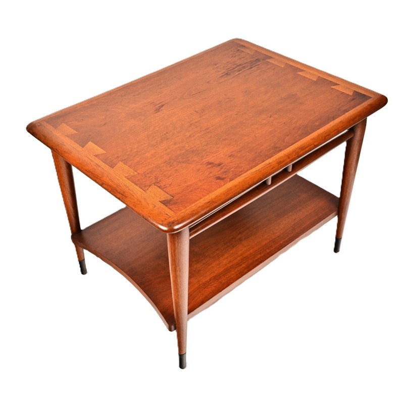 LANE Original Vintage Signed Mid Century Modern Dovetail Accent End Coffee Table gallery